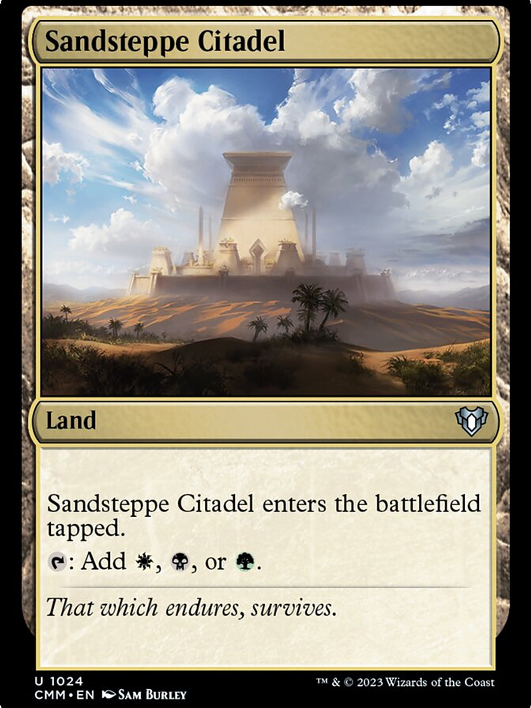 Sandsteppe Citadel (Commander Masters) 1