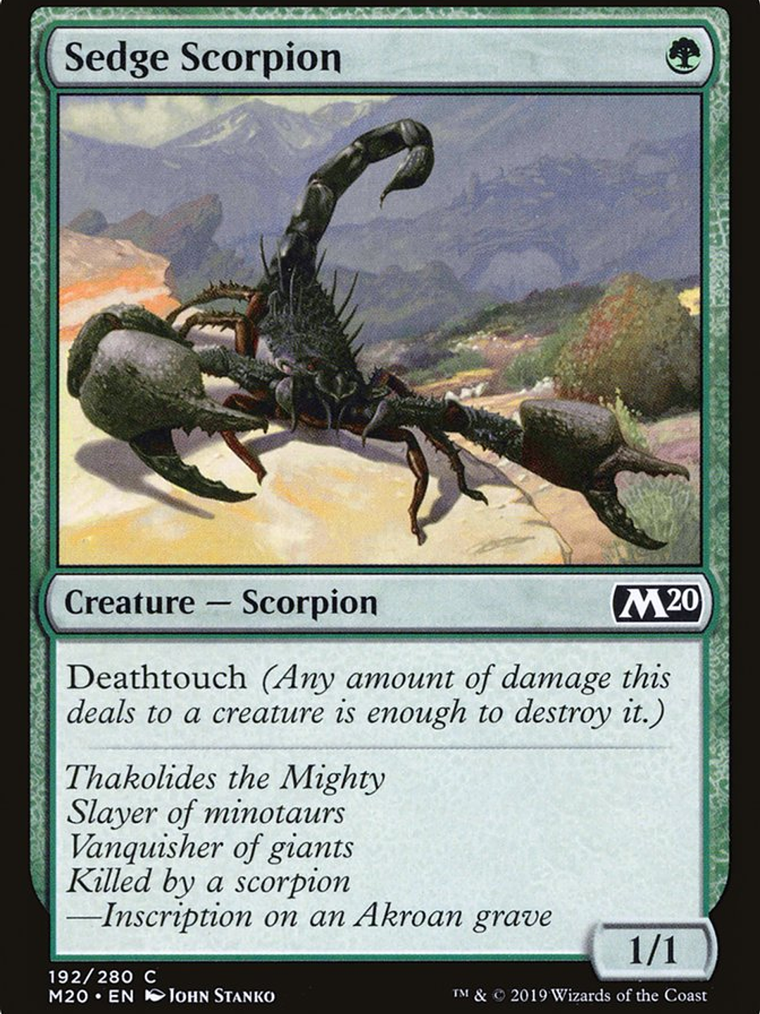 Sedge Scorpion (Core Set 2020) 1