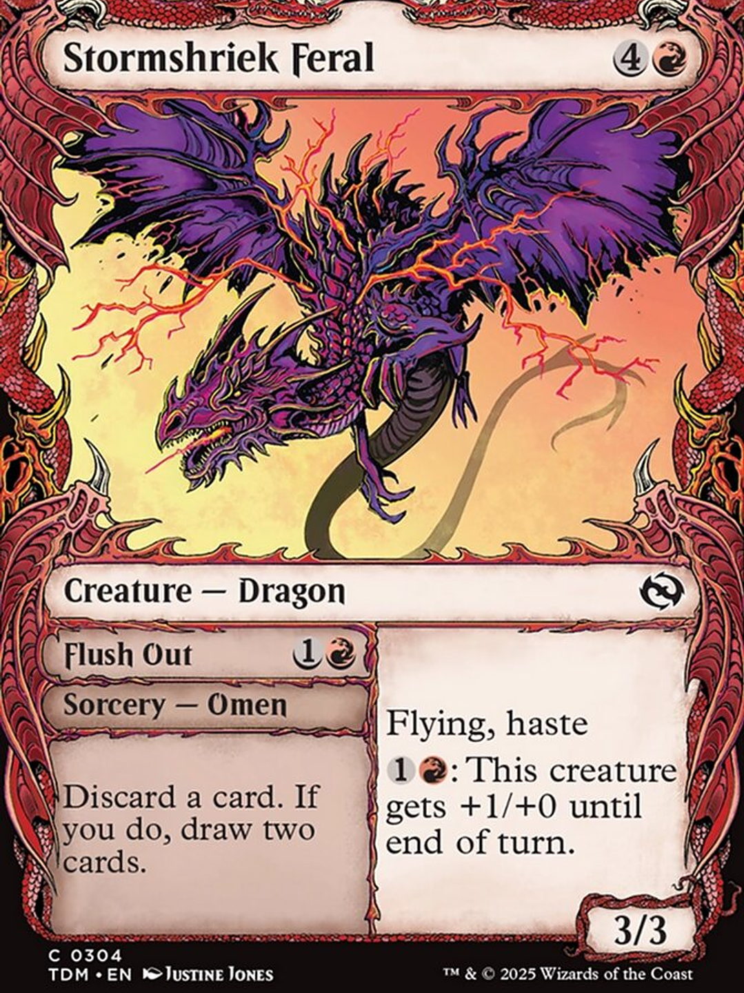 Stormshriek Feral // Flush Out (Tarkir: Dragonstorm) 1