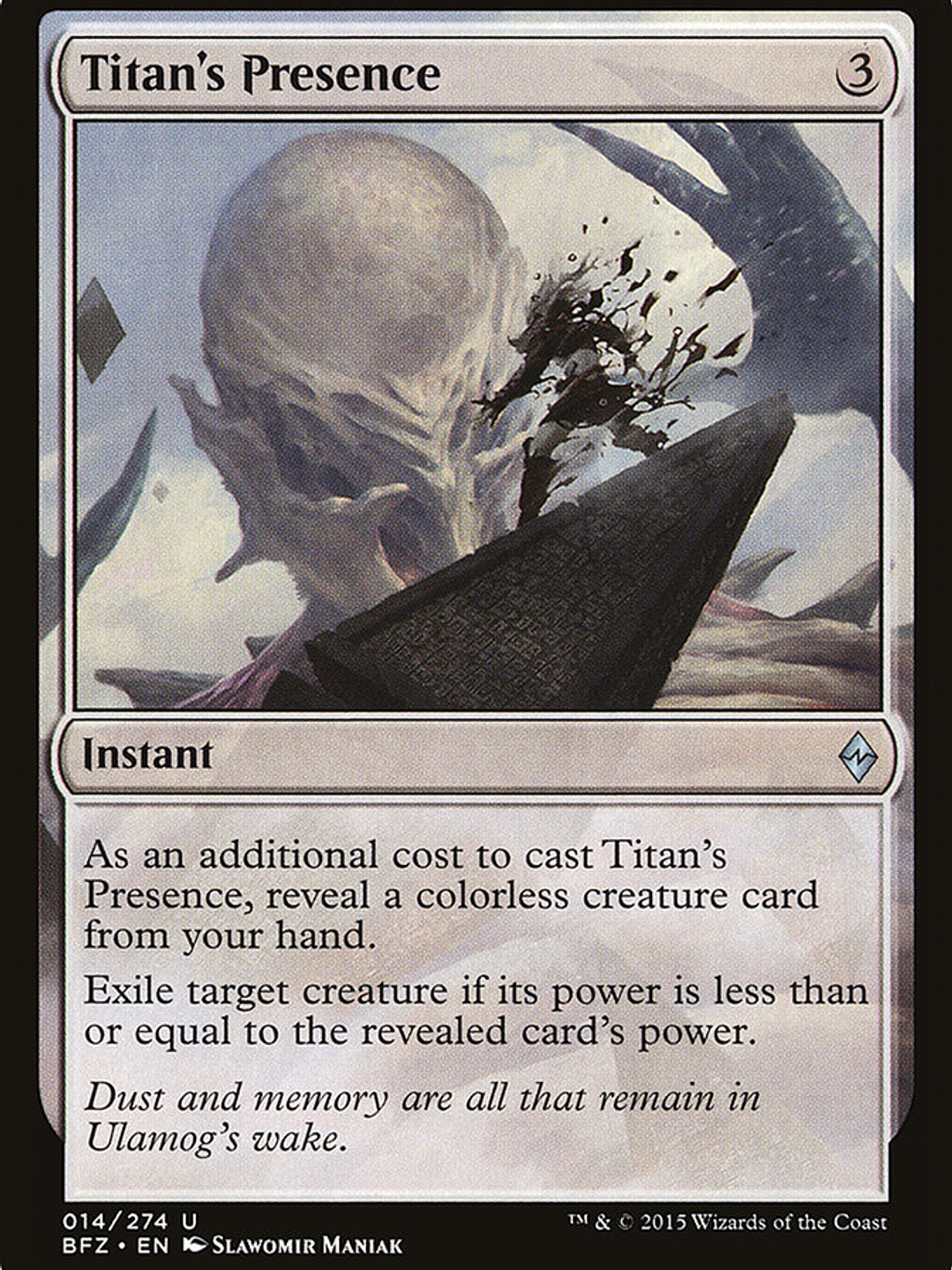Titan's Presence (Battle for Zendikar) 1