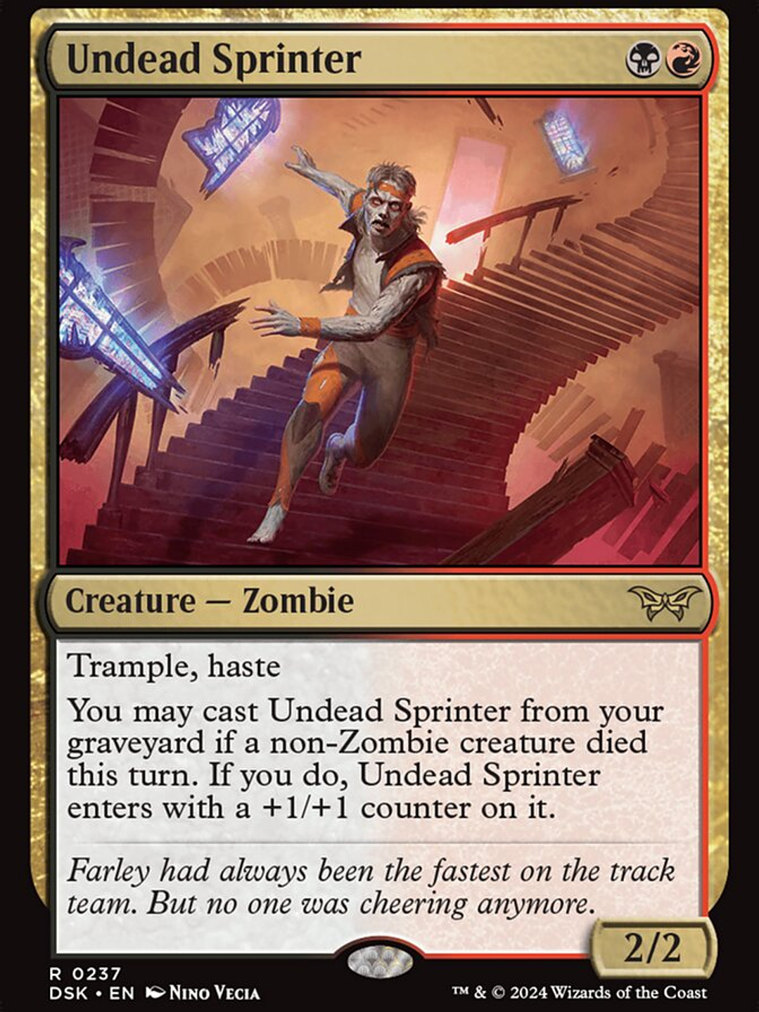 Undead Sprinter (Duskmourn: House of Horror) 1