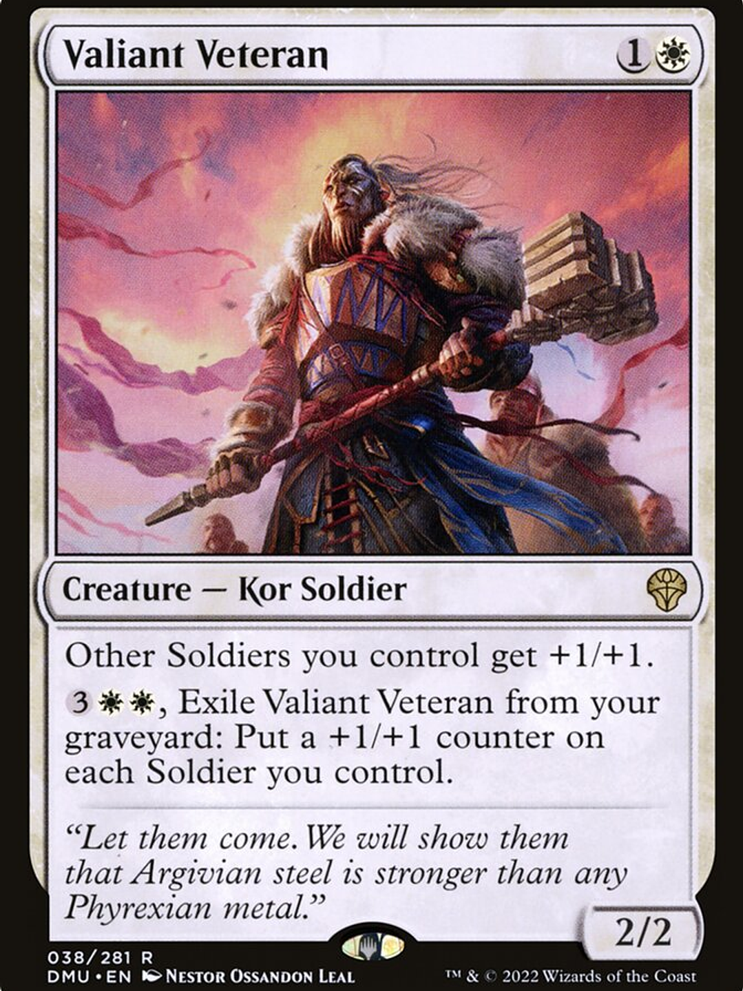 Valiant Veteran (Dominaria United) 1