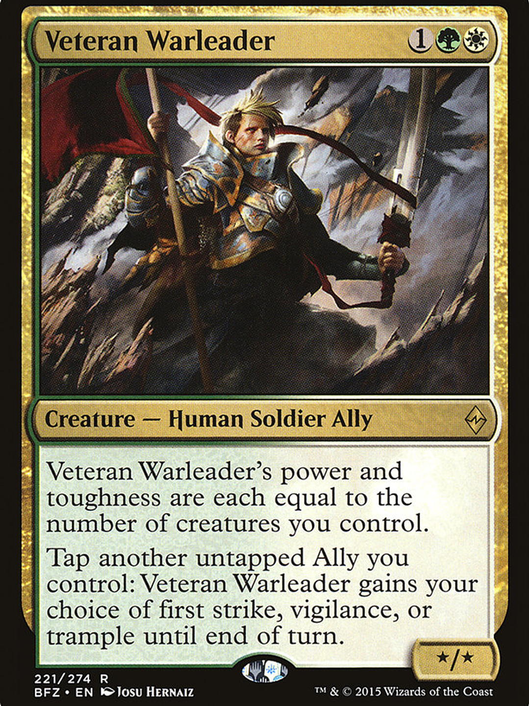 Veteran Warleader (Battle for Zendikar) 1