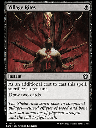 Village Rites (The Lost Caverns of Ixalan Commander)
