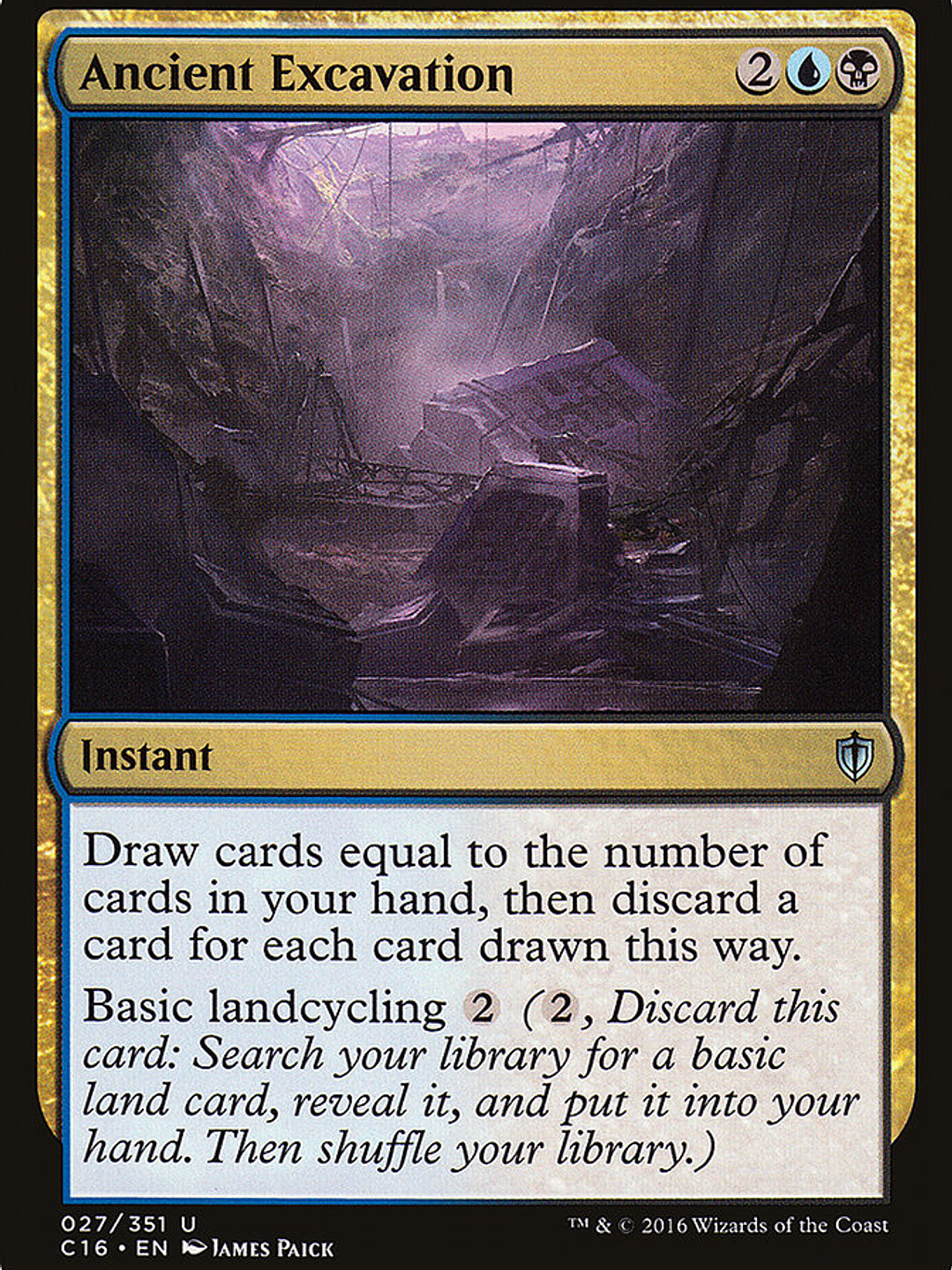Ancient Excavation (Commander 2016) 1