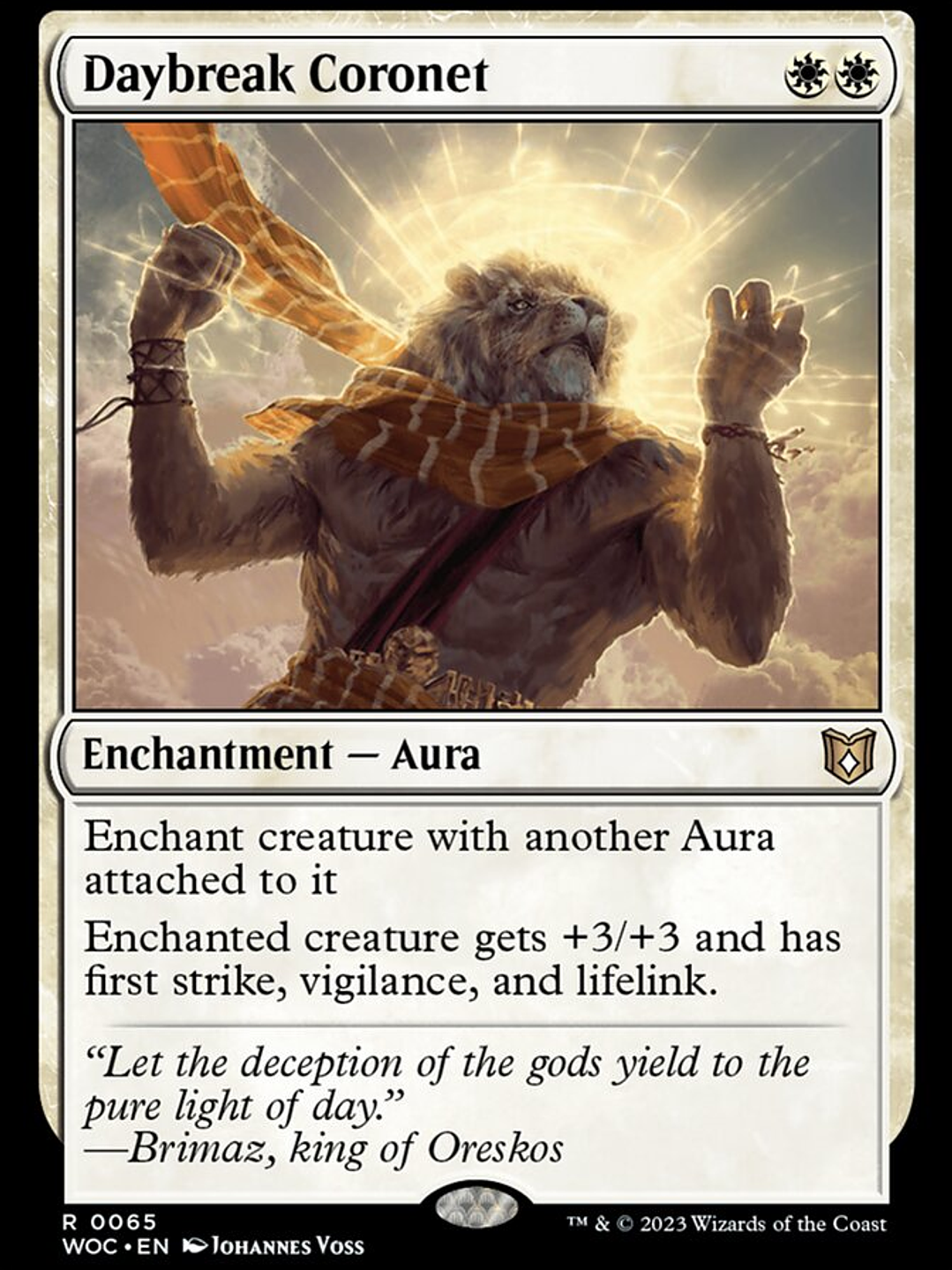 Daybreak Coronet (Wilds of Eldraine Commander) 1