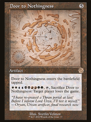 Door to Nothingness (The Brothers' War Retro Artifacts)