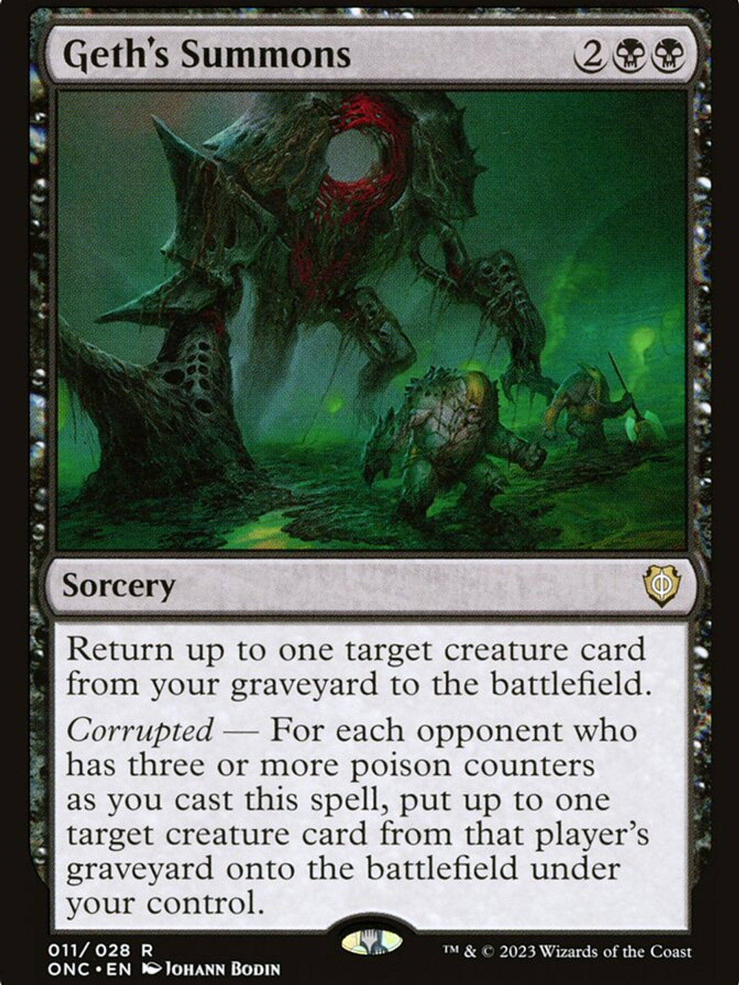 Geth's Summons (Phyrexia: All Will Be One Commander) 1