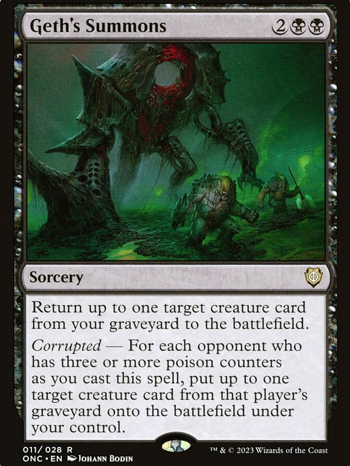 Geth's Summons (Phyrexia: All Will Be One Commander) 1