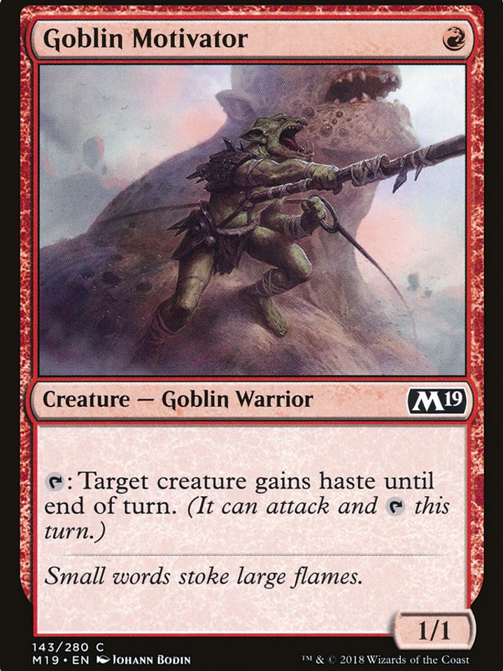 Goblin Motivator (Core Set 2019) 1