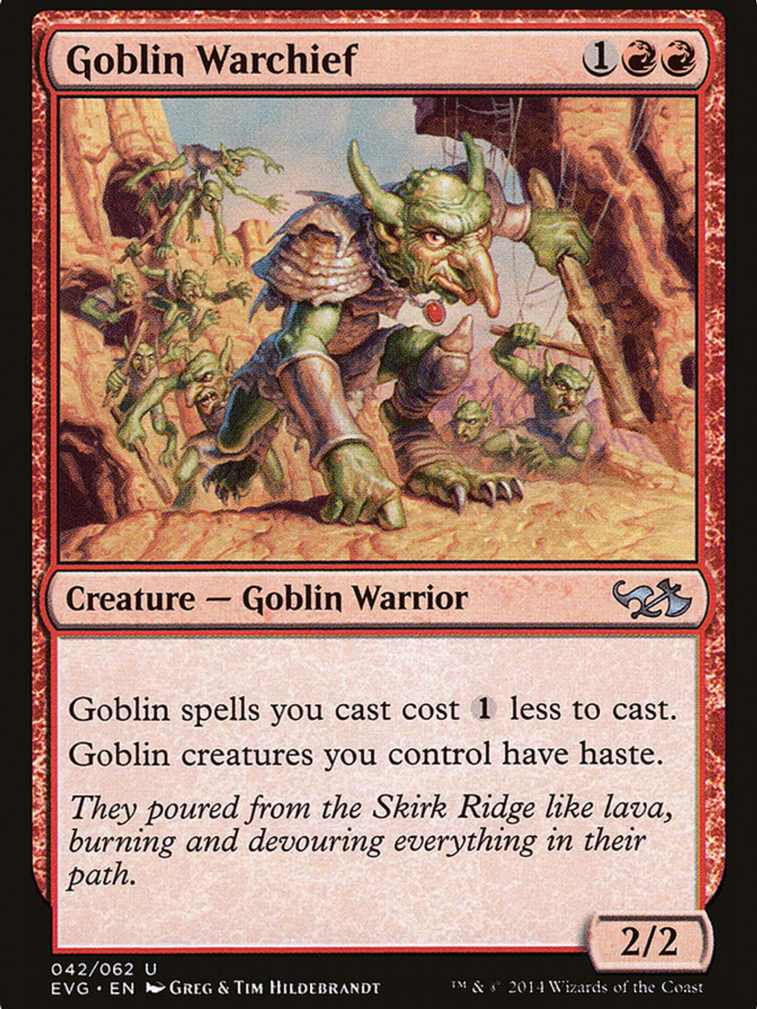 Goblin Warchief (Duel Decks Anthology: Elves vs. Goblins) 1