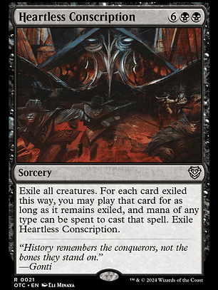Heartless Conscription (Outlaws of Thunder Junction Commander)