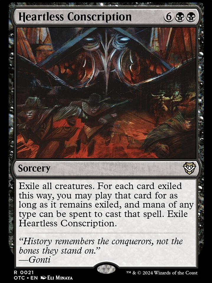 Heartless Conscription (Outlaws of Thunder Junction Commander) 1