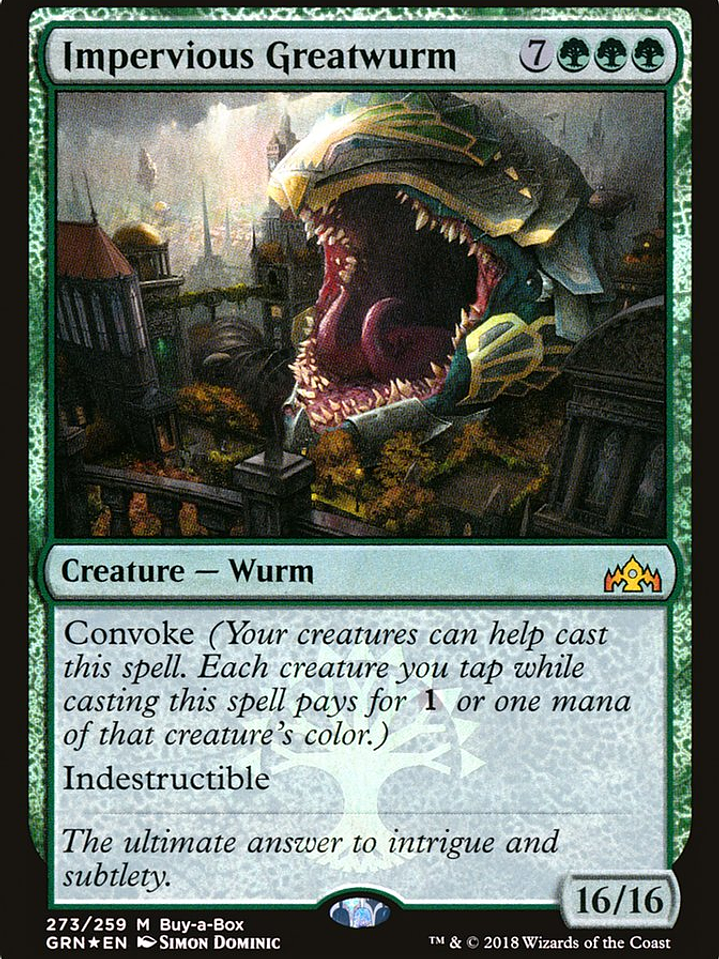 Impervious Greatwurm (Guilds of Ravnica) 1