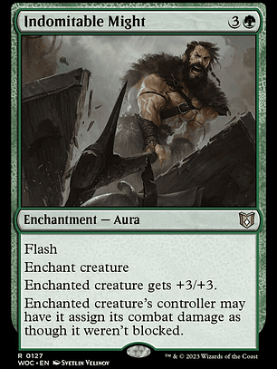 Indomitable Might (Wilds of Eldraine Commander)