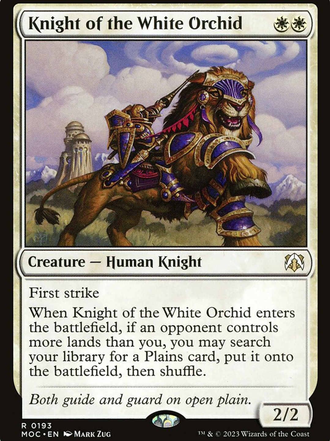 Knight of the White Orchid (March of the Machine Commander) 1