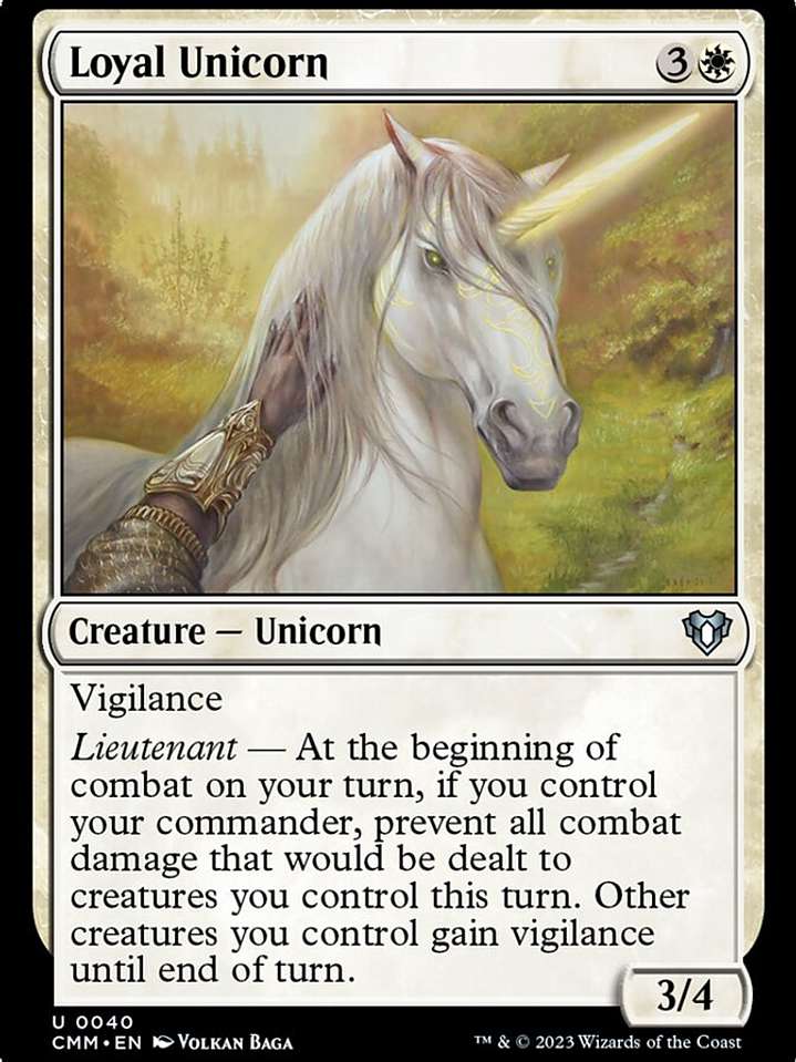 Loyal Unicorn (Commander Masters) 1
