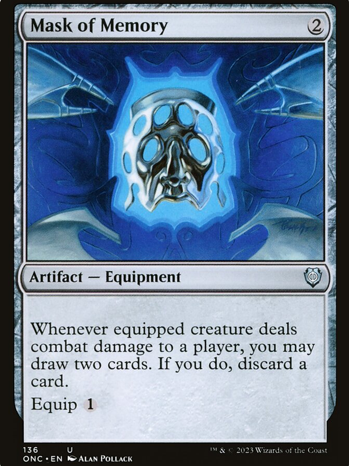 Mask of Memory (Phyrexia: All Will Be One Commander) 1
