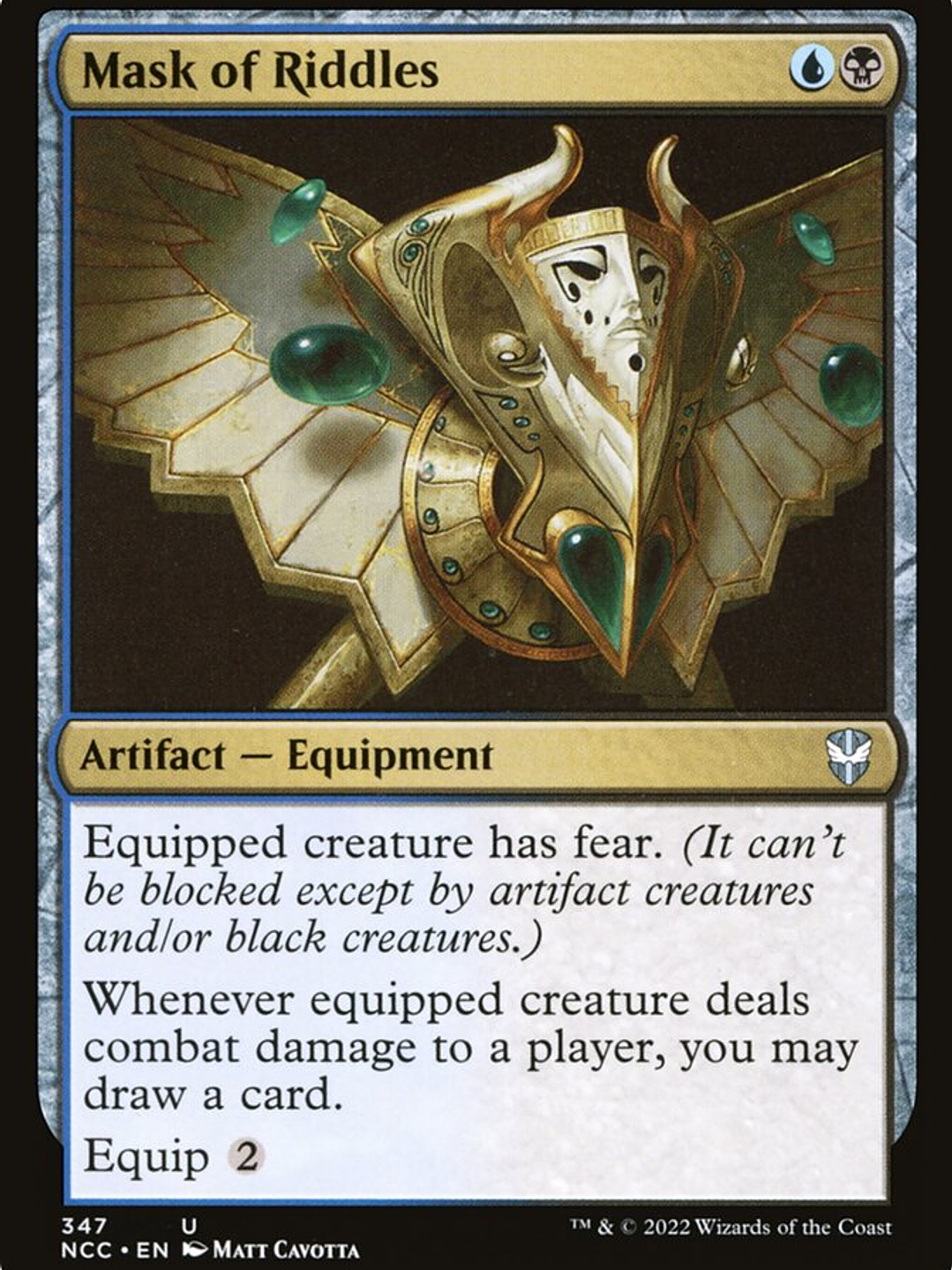 Mask of Riddles (New Capenna Commander) 1