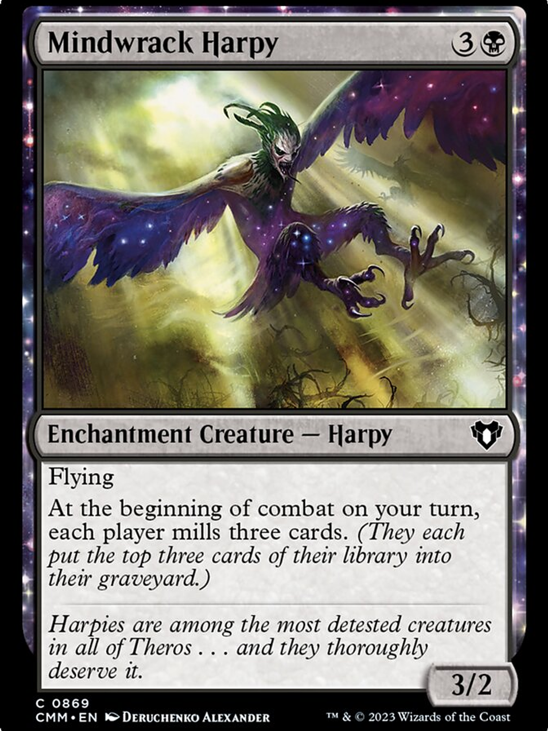 Mindwrack Harpy (Commander Masters) 1