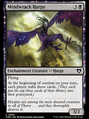 Mindwrack Harpy (Commander Masters)