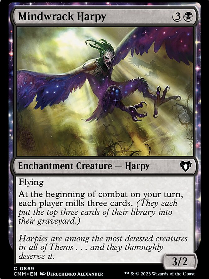 Mindwrack Harpy (Commander Masters) 1