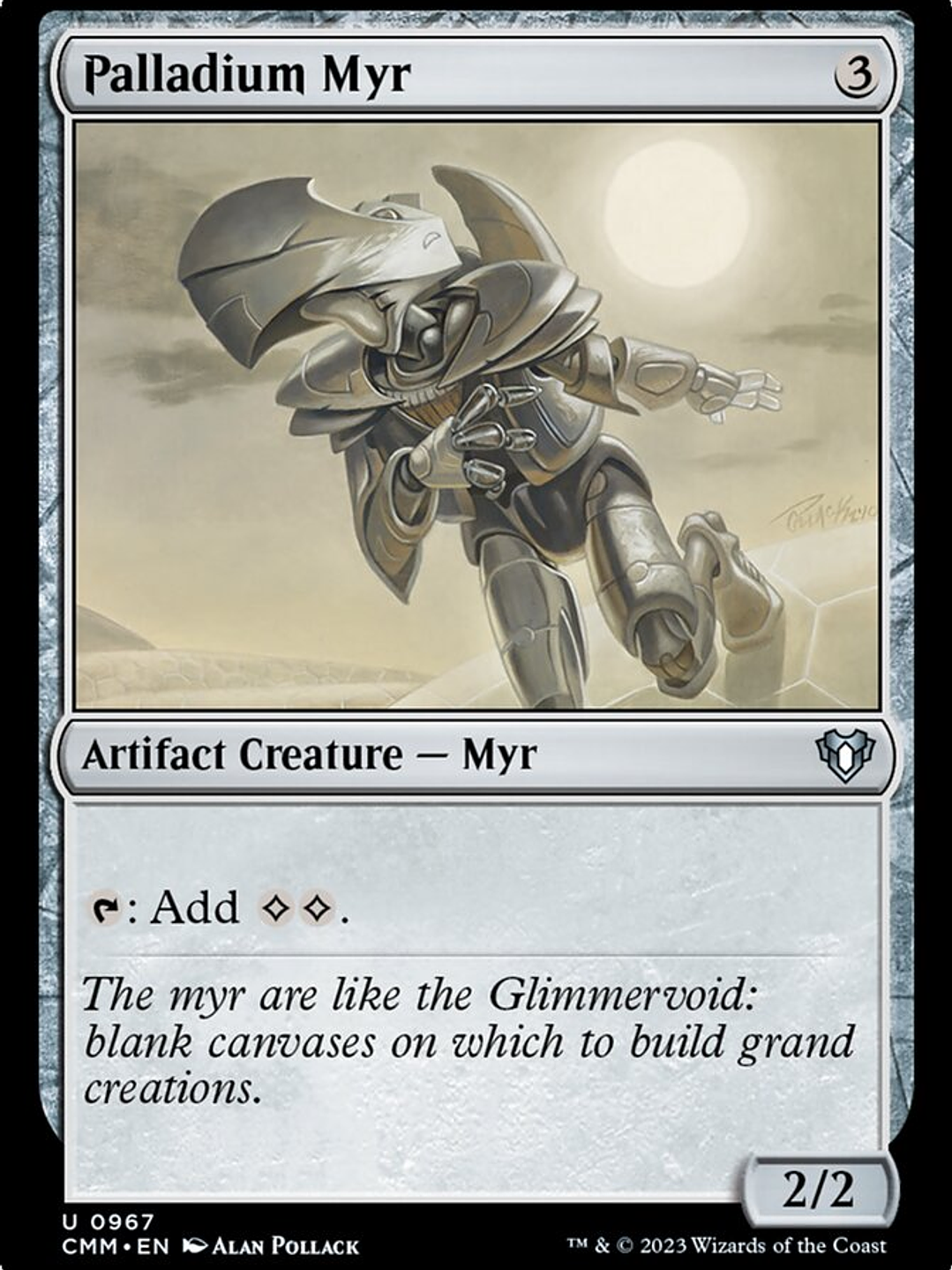 Palladium Myr (Commander Masters) 1