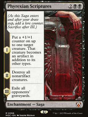 Phyrexian Scriptures (March of the Machine Commander)
