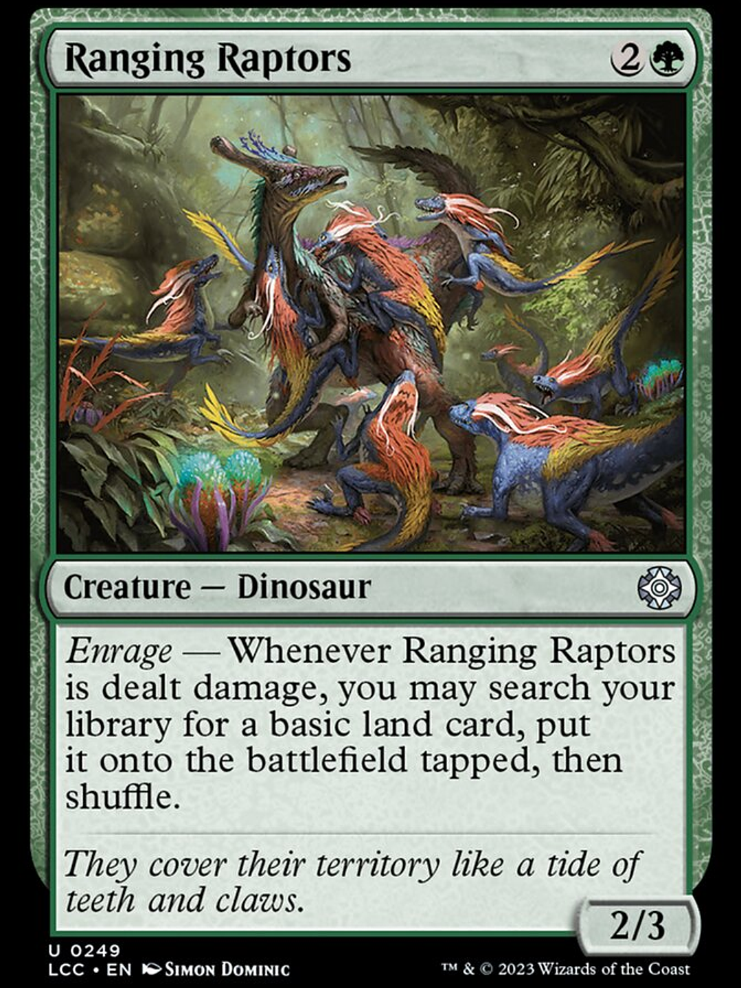 Ranging Raptors (The Lost Caverns of Ixalan Commander) 1