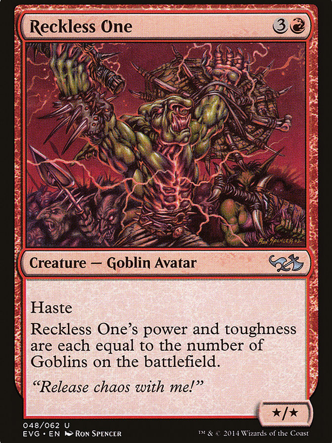 Reckless One (Duel Decks Anthology: Elves vs. Goblins) 1