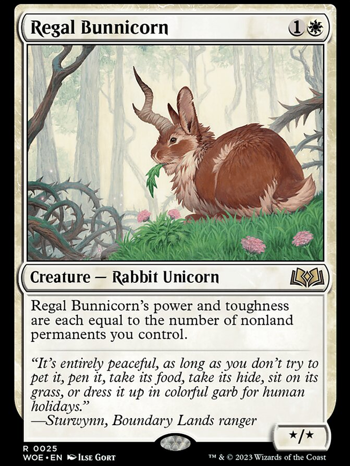 Regal Bunnicorn (Wilds of Eldraine) 1