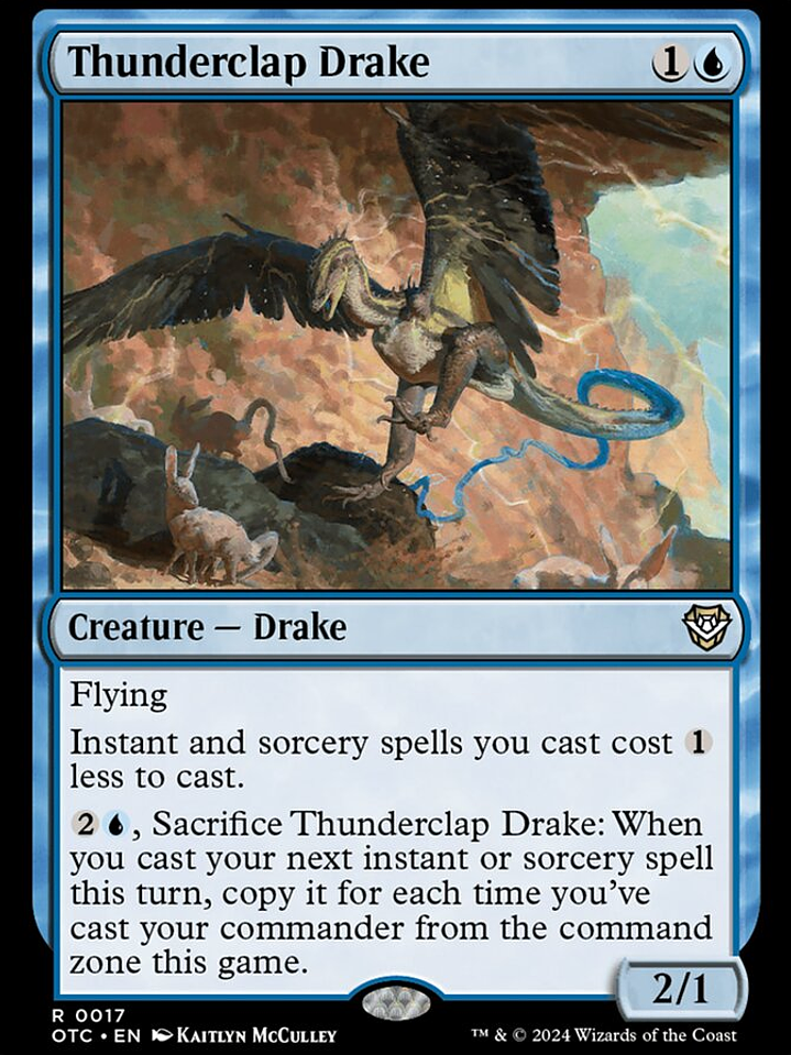 Thunderclap Drake (Outlaws of Thunder Junction Commander) 1