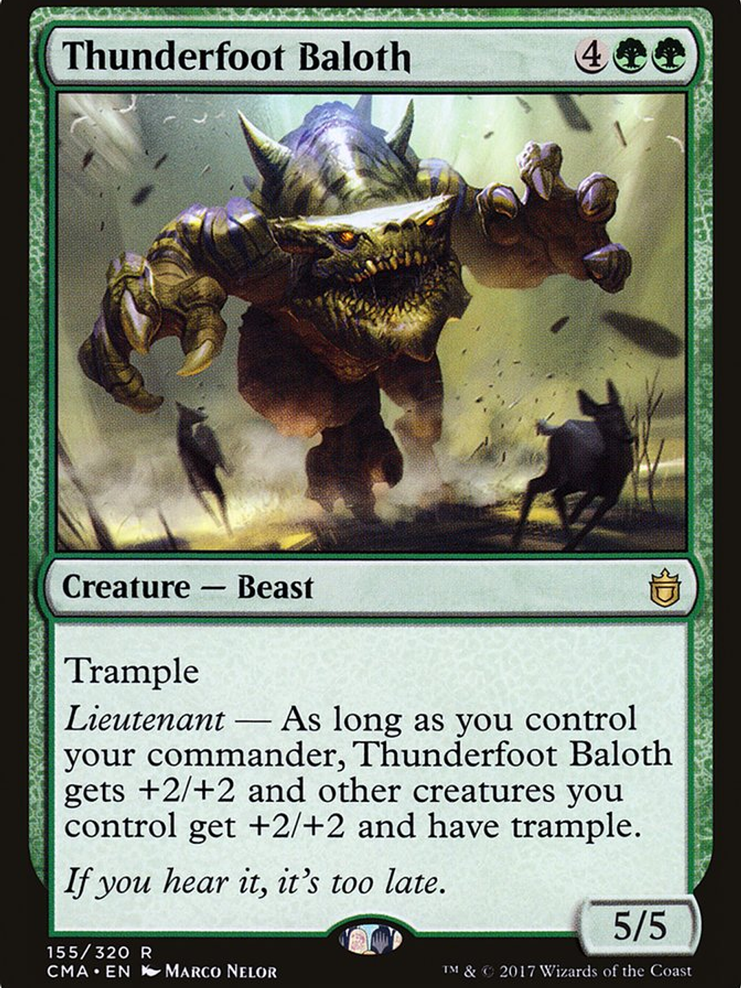 Thunderfoot Baloth (Commander Anthology) 1