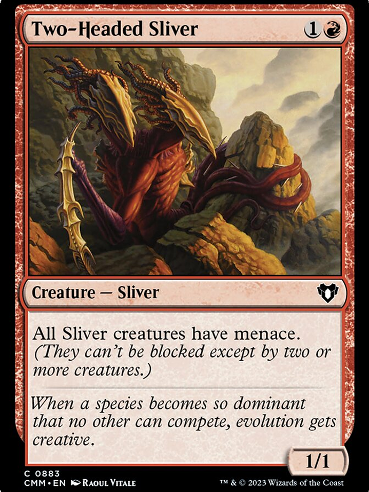 Two-Headed Sliver (Commander Masters) 1