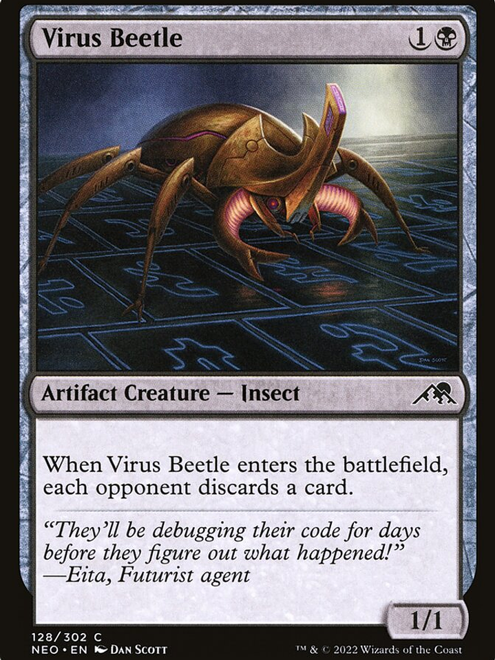 Virus Beetle (Kamigawa: Neon Dynasty) 1