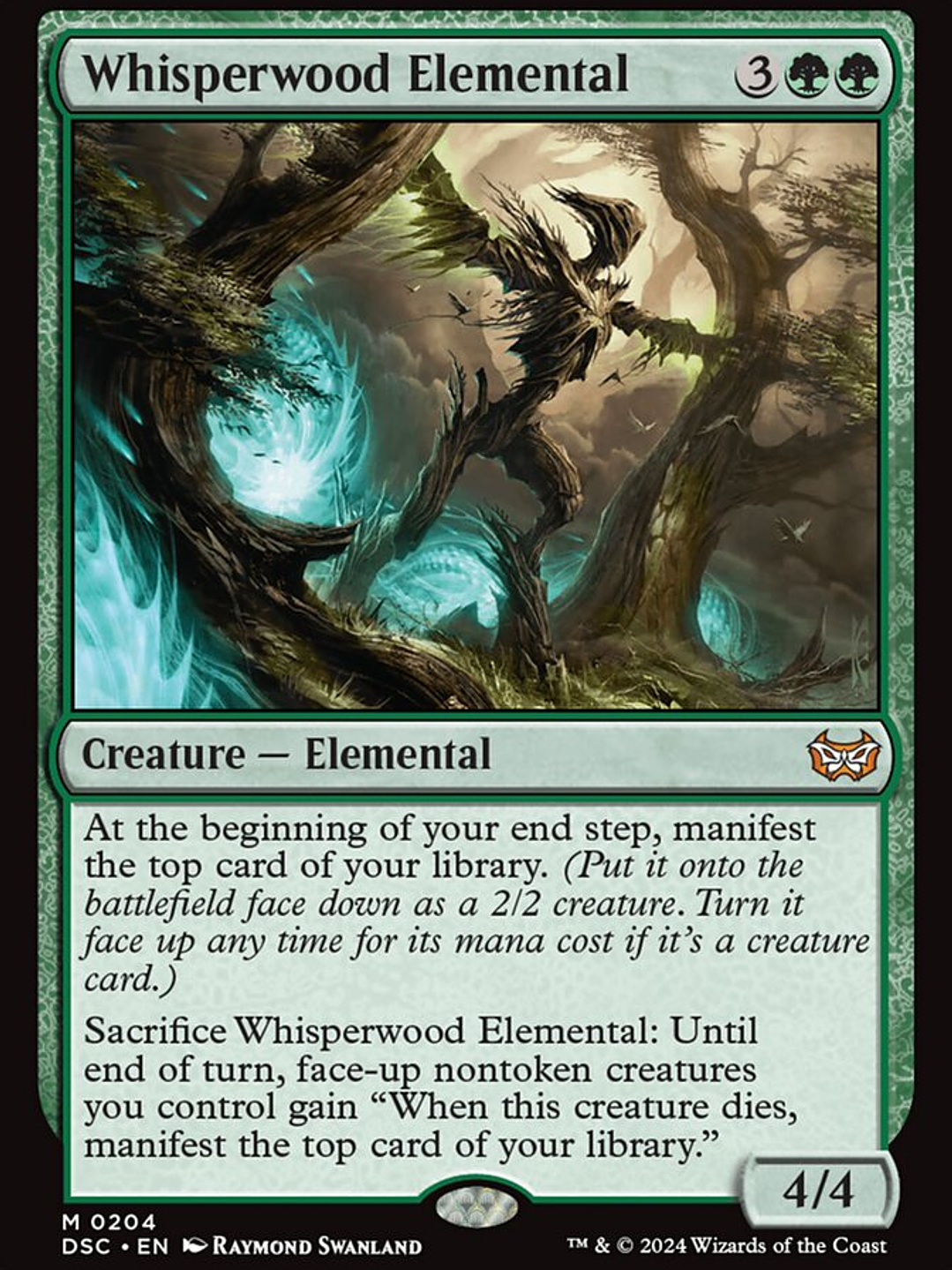 Whisperwood Elemental (Duskmourn: House of Horror Commander) 1