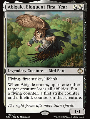 Abigale, Eloquent First-Year (Lorwyn Eclipsed)