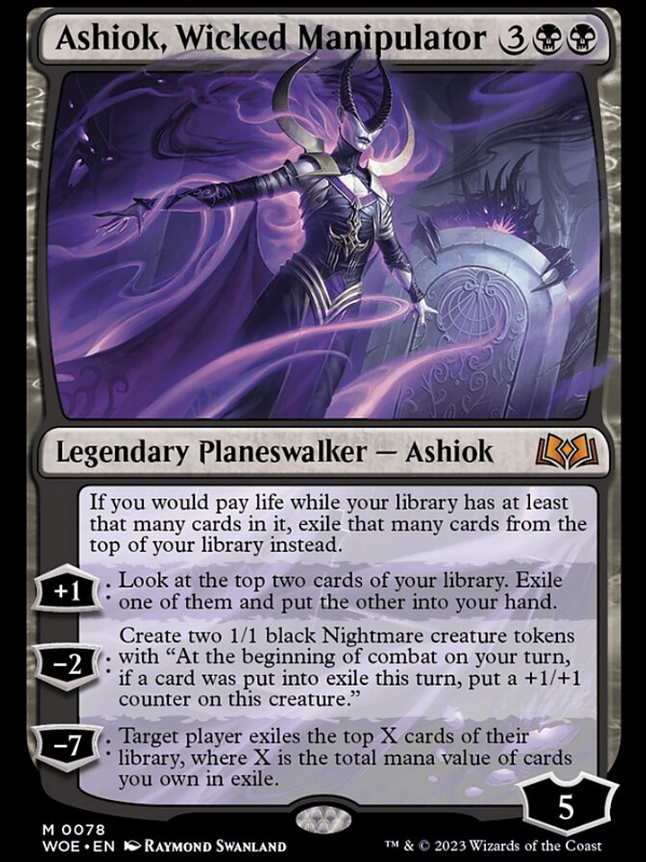 Ashiok, Wicked Manipulator (Wilds of Eldraine) 1