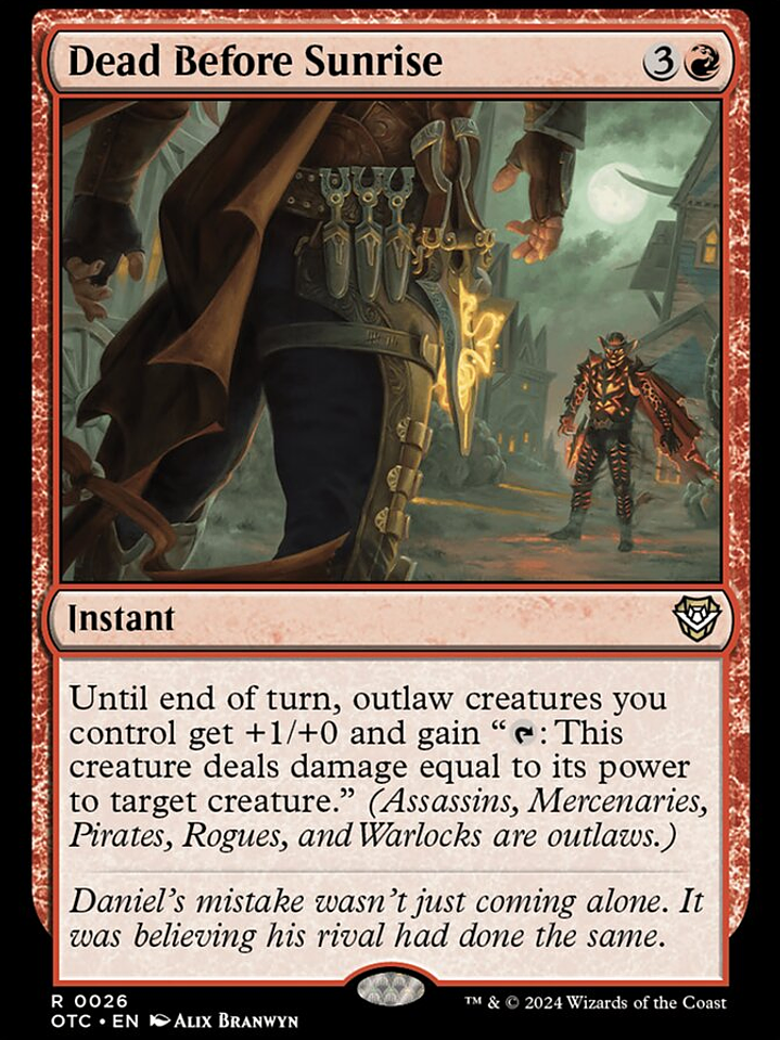 Dead Before Sunrise (Outlaws of Thunder Junction Commander) 1