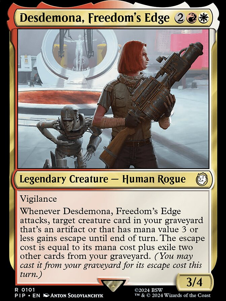 Desdemona, Freedom's Edge (Fallout) 1