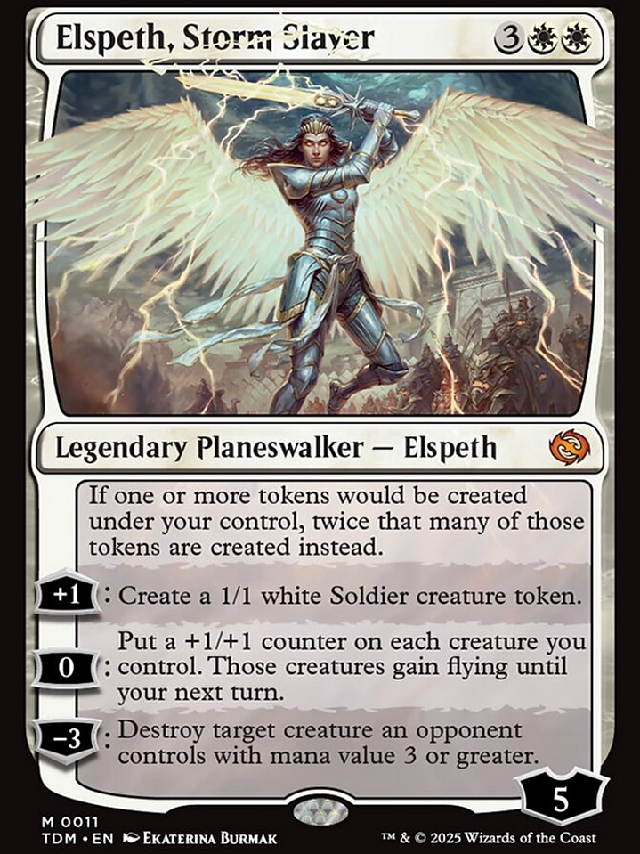 Elspeth, Storm Slayer (Tarkir: Dragonstorm) 1