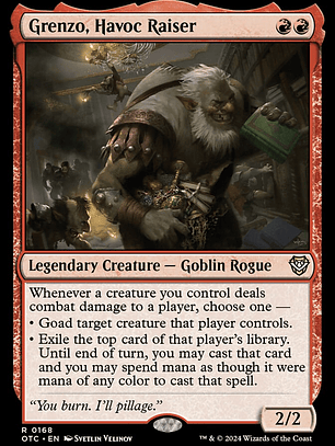 Grenzo, Havoc Raiser (Outlaws of Thunder Junction Commander)