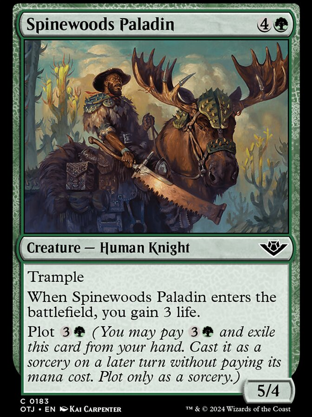 Spinewoods Paladin (Outlaws of Thunder Junction) 1