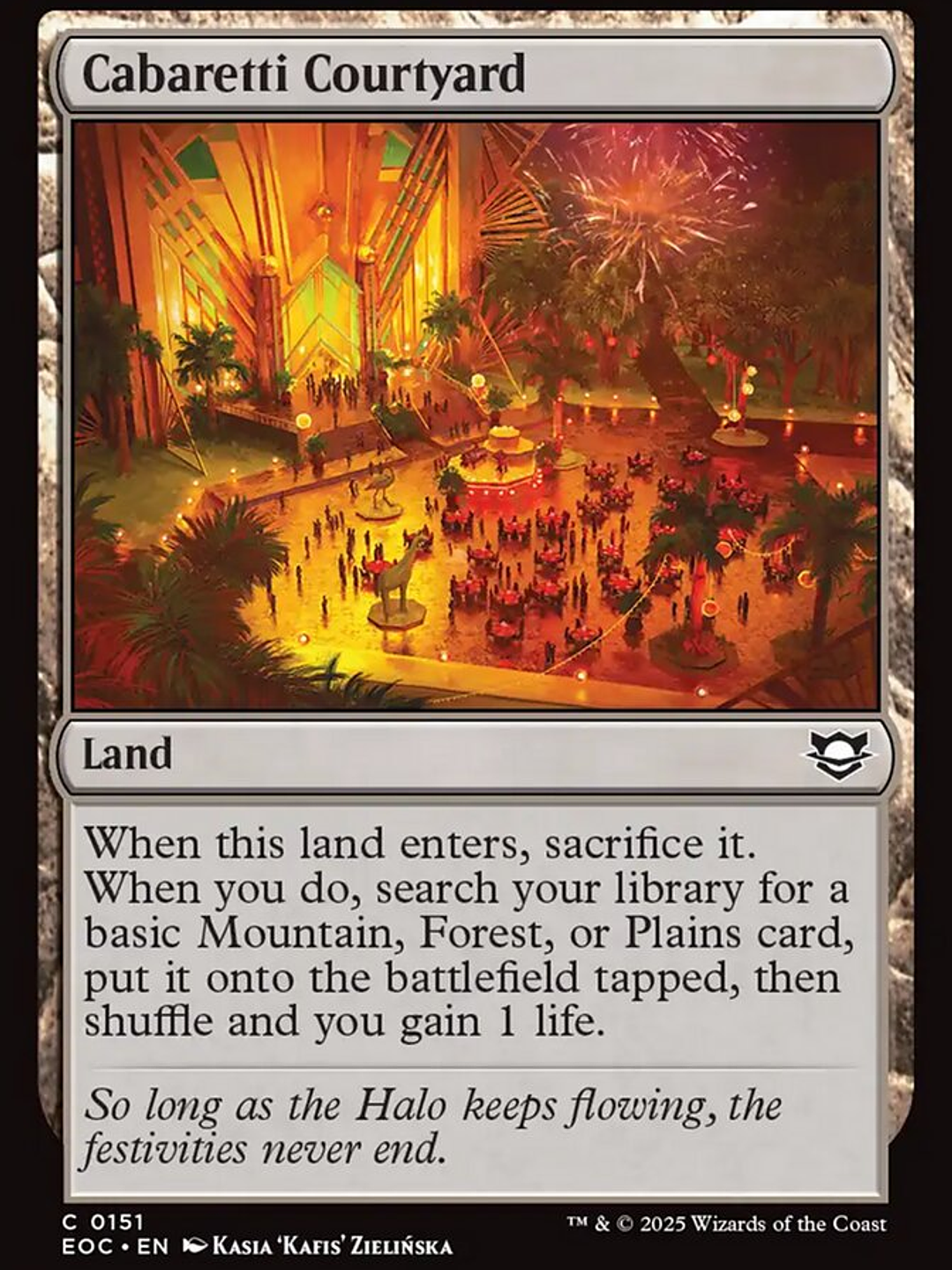 Cabaretti Courtyard (Edge of Eternities Commander) 1