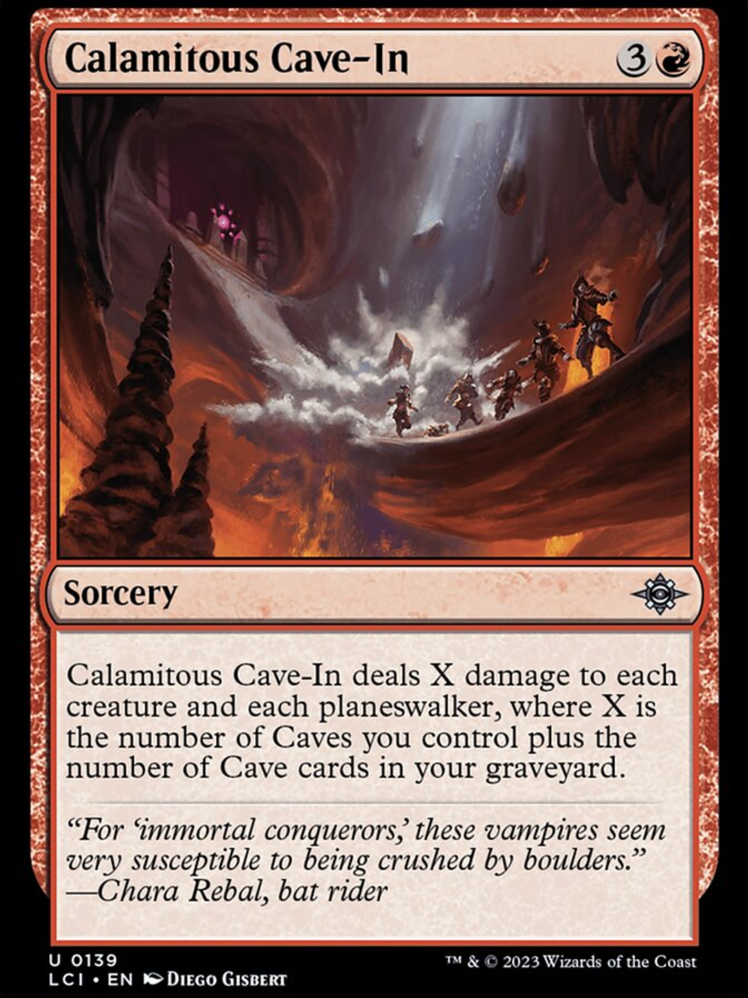 Calamitous Cave-In (The Lost Caverns of Ixalan) 1