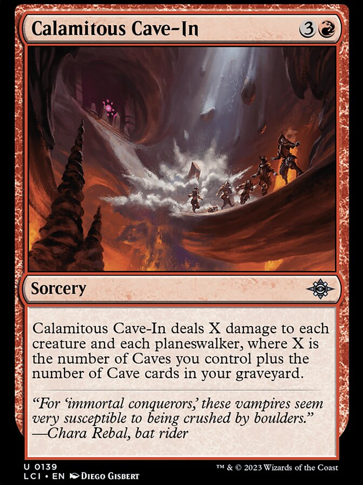 Calamitous Cave-In (The Lost Caverns of Ixalan) 1