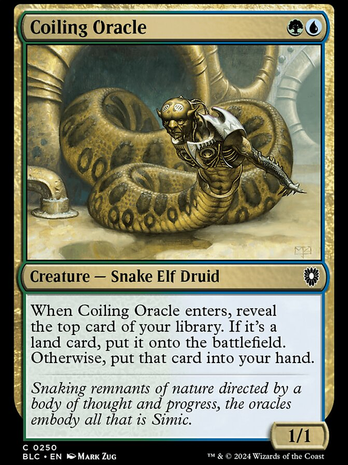 Coiling Oracle (Bloomburrow Commander) 1