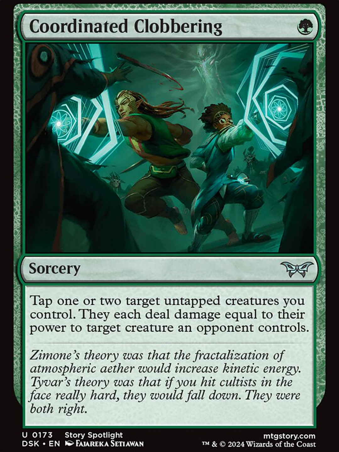 Coordinated Clobbering (Duskmourn: House of Horror) 1