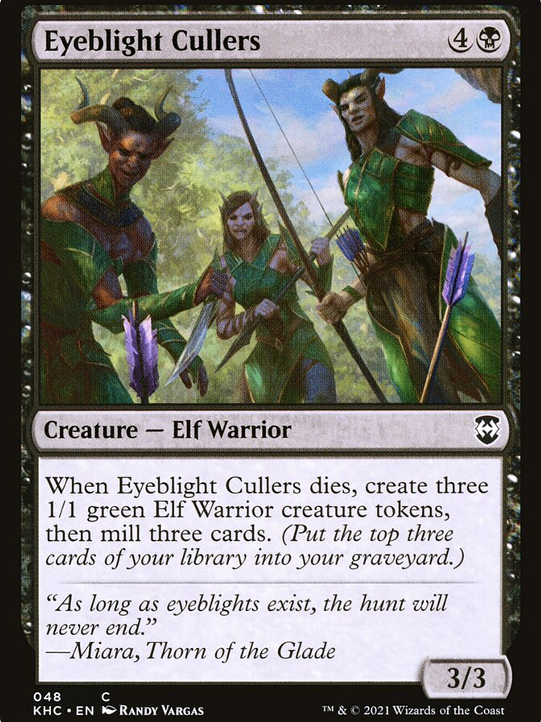 Eyeblight Cullers (Kaldheim Commander) 1