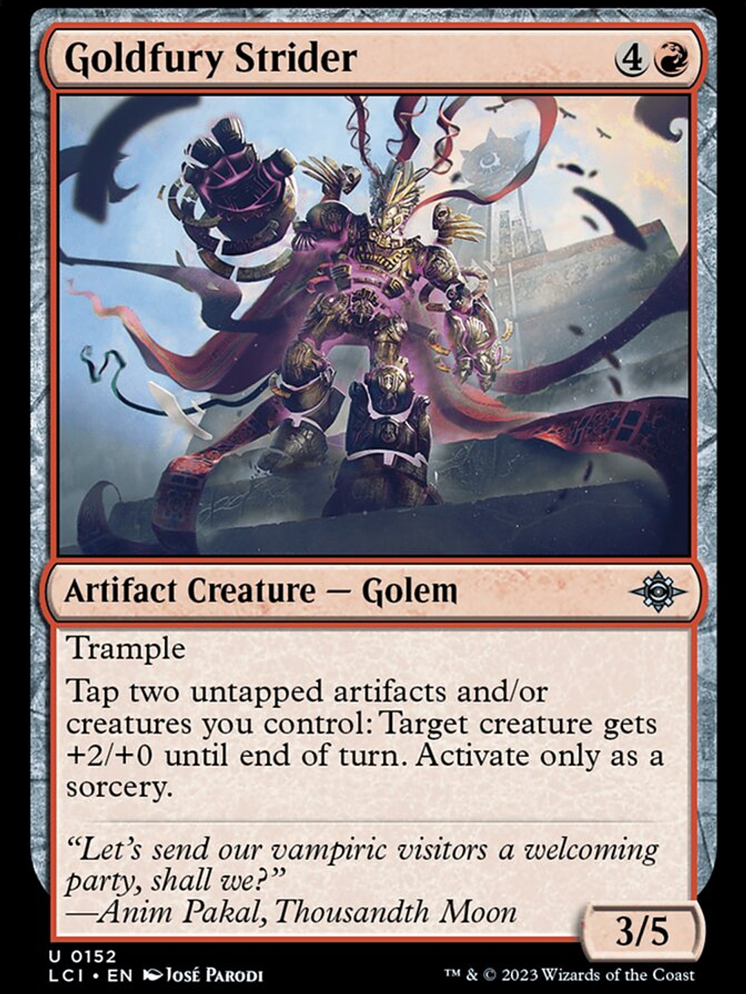 Goldfury Strider (The Lost Caverns of Ixalan) 1